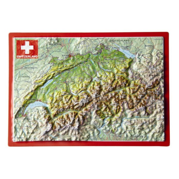 Reliefpostkarte Schweiz